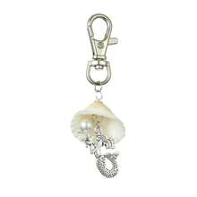 5pcs Shell & Ocean Theme Alloy Pendant Decorations, With Alloy Swivel Lobster Claw Clasps, Antique Silver Color, 75~88mm, 5pcs/Set ,For Car Key Bag Ornament