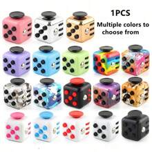 Multi-Color Cube/Dice Toy, Creative Stress Relief Toy For Teenagers And Adults, Fidget Desk Decor