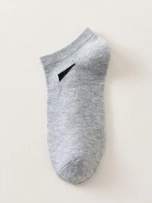 20/10/5/1 Pair Of Men's Short Socks, Invisible Socks,With Double Thread Anti Slip Design,White Socks,Black Socks,Low Cut Ped Socks,Ankle Socks, Moisture Wicking, Soft And Breathable, Suitable For Business And Leisure, Home And Sports, College Style, All Seasons For Daily Wear,Random Colors - Multicolor - View 3