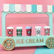 5/10 pièces Modèle de tasse à café de Noël simulée DIY, accessoires de café et de cuisine, accessoires photo parfaits, artisanat de bijoux DIY, fournitures artisanales, décoration de maison mignonne, Noël, cadeaux de Noël, cadeaux du Nouvel An, expédition en couleurs mélangées - Multicolore - Voir 9
