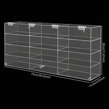 TFCFL Acrylic Toy Car Display Case, 29.53*4.33*11.81in Clear Toy Car Display Box, Wall Mounted Toy Display Shelf For Displaying Toy Cars, Toys, Souvenirs, And Collectibles - Clear - View 2