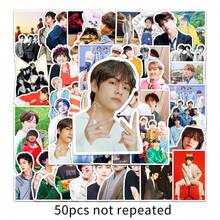 50张/包/BP贴纸、K-POP粉丝商品、照片卡、冰箱贴、滑板贴纸，适合圣诞节、开斋节、情人节礼物、装饰品 - 彩色 - 查看 10