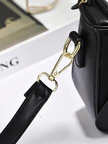 2025 新款纯色女士手提包优雅蝴蝶结装饰托特包经典单肩包适合学生、教师、白领人士、女性办公室和工作斜挎包配有可调节肩带 - 非常优雅，时尚蝴蝶结女士钱包，时尚女士优雅包情人节礼物爱浪漫优质简约时尚最佳礼物，黑色 - 彩色 - 查看 8