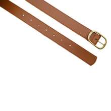 Kit 2 Women's Belt Round Gold Buckle Loop Current Fashion Winter Summer 96170K2 - 黑色和焦糖色 1 - 查看 6