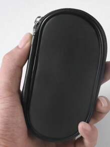 9 Peças Mini Conjunto de Pincéis de Maquiagem, Kit de Viagem Portátil, Adequado para Iniciantes, Pincéis de Pó e Contorno com Nécessaire Preto