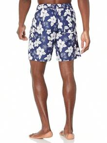 Normal Shower Bags - Blue Hibiscus Print. - View 12