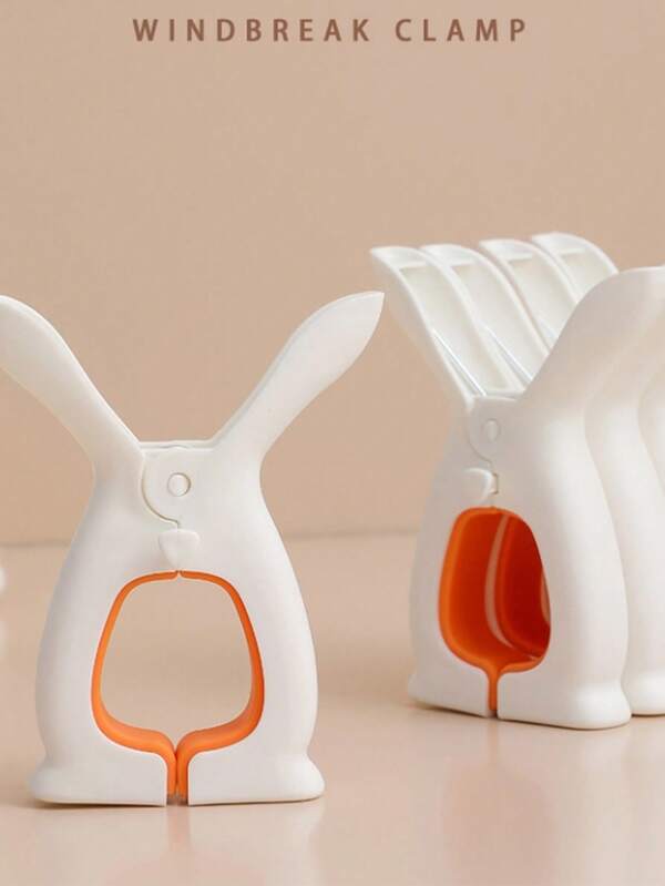 Large Rabbit Ear Shaped Clothespin, Multipurpose Non-Slip Clothesline Clips For Hanging Bedding, Socks, Underwear