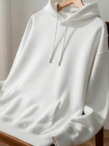 Plain Unisex Sweatshirt: Premium Comfort And Versatile Style | Promotion! Guarantee Your Winter Comfort - White - View 2