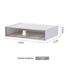 Desktop Cosmetics Storage Rack, Makeup Organiser,Drawer Organiser,Rabbit Stationery Storage Box, Desktop Drawer Storage Box, Stackable Drawer Storage Box, Rabbit-Style Drawer Storage Box, Multifunctional Organizer For Office And Dresser, Suitable For Space-Saving Design Of Family Dormitory Desk At The Entrance Of Hair Accessories, Stationery And Jewelry Bedroom Living Room.