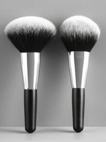 2 Peças Conjunto de Pincéis de Maquiagem Multiuso, Incluindo Pincéis de Pó e Blush, Adequado como Presente