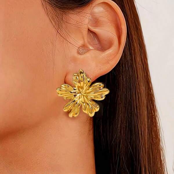 Elegant Floral Earrings, Versatile And Sweet Ear Accessories