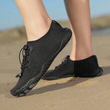 Women's Lightweight Sneakers - Super Breathable Quick-Drying Fabric - Stylish Sneakers For The Beach, Fitness, Hiking And More - Perfect For Active Women - Black - View 7