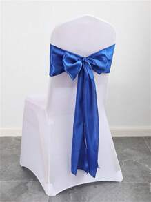 1pc Christmas/Wedding/Party Decorative Bowknot Chair Back Ribbon Sash
