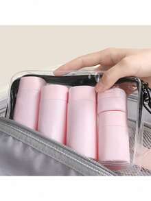 Multiple Colors Portable Soft Touch Cream Travel Dispenser Bottles Set For Lotion, Cleanser, Shampoo Back To School - Multicolor - View 9