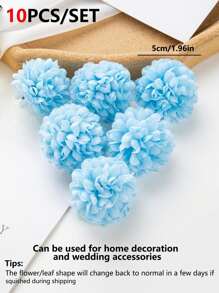 10/30PCS Artificial Hydrangea, Ping Pong Ball & Chrysanthemum Flowers DIY Gift Box Decor, Wreath Materials, Wedding Decoration, Bride Bridesmaid Corsage Supplies,Fall Decor,Autumn