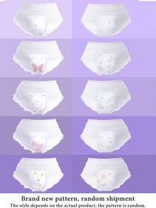3/5/12/15/30 Pieces/Pack, Protective Underwear, Absorbent Underwear, Feminine Hygiene Diapers, Sleep Pants, Menstrual Pants, Women's Pajamas, Everyday Wear, Menstrual Pants, Daytime Pants, Disposable Underwear, Also Suitable For Postpartum And Elderly People. - White - View 11