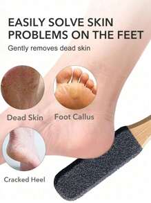 1 st. Professionele pedicure rasp, voetreiniger, voetvijl, puimsteen, voor dode huidcellen, hielkloven, voetvijlrasp van beukenhout, eeltverwijderaar, voetenscrubber, pedicure-instrument, professionele pedicurebenodigdheden, verwijdert dode huidcellen en eeltplekken, voetverzorging, raspmassage, voor mannen en vrouwen.