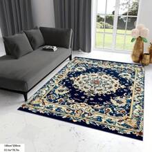 1 Stück weicher Kristall-Samt-Teppich, vintage bedruckter Wohnzimmer-/Schlafzimmer-Bodenbelag, waschbarer Wohnzimmer-Bodenbelag, rutschfester Punkte-Bodenbelag für Schlafzimmer, moderner gestreifter Flachteppich, blassebständiger Bodenbelag [Badezimmermatte][Badezimmermatte][Badezimmermatte] Schulanfang