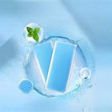 20pcs Summer Cooling Ice Stickers, Physical Cooling Ice Sticker Paper, Water Gel Quick Cooling Sticker Paper, Summer Icy Stickers, Gentle Non-Irritating Ice Sticker Paper - Square - View 3