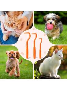 Kit de herramientas ligero, compacto y portátil para eliminar pulgas y garrapatas de mascotas, puede eliminar de forma segura, fácil y suave las garrapatas de los animales, reutilizable y portátil
