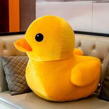 Yellow Duck Stuffed Plush Pillow Animal Dolls Super Soft Huggable Toy Gift For Children - Multicolor - View 6