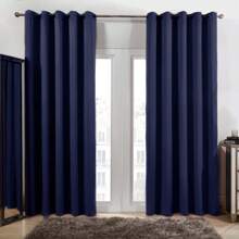 Eyelet Blackout Curtains  Of Thermal Ring Top Ready Made Luxury