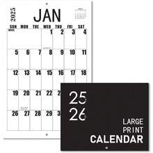 Large Wall Calendar 2025-2026, Big Grid Jumbo Calendar 23 X 15 Inches Runs From Now To Jul 2026, Large Print Wall Calendar Perfect For Planning, Organizing, And Scheduling Your Life - 1 - View 1