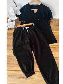 Scrub Sets - Black - View 2
