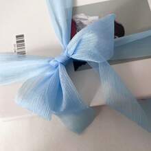 1 pezzo di nastro in chiffon con paillettes da 60D, fiocco vintage per torte, profumo di fiori, decorazione per matrimoni, confezione di biglietti, nastro in fibra di poliestere dal tocco lussuoso per decorazione di scatole regalo, disponibile in più colori - Multicolore - Visualizzare 22