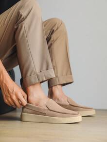 Giày lười đế mềm chất lượng cao dành cho nam, giày lười cổ điển thoáng khí, giày lười cổ thấp đa năng cho mọi mùa, phong cách Old Money Chic mùa thu - Nhiều màu - Xem 10