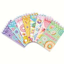 8Pcs Girls Heart Donuts Puzzle Stickers Highly Attractive Children's DIY Hand Account Desktop Mobile Phone Stickers, Summer, Donuts, Vertical Flip Portable Coil Notepad, Student Paper Notepad Can Be Teared Alive, Back To School Season, School Gifts, High Quality - Birthday Gifts - Christmas Gifts - Easter Gifts - Valentine's Day Gifts - Perfect Gifts