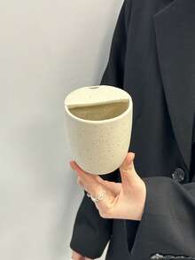 1 件北欧风格带镂空陶瓷咖啡杯，ins 美式拿铁咖啡杯，家用饮水杯，便携式旅行杯，节日礼物，生日祝福，派对用品，送给男朋友和女朋友的开学礼物