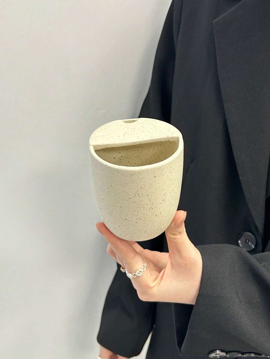 Cabin Kangaroo 1 chiếc cốc cà phê gốm sứ phong cách Bắc Âu có lỗ khoét, cốc cà phê Ins American Latte, cốc uống nước tại nhà, cốc du lịch di động, quà tặng lễ hội, quà tặng mừng sinh nhật, đồ dùng cho tiệc, quà tặng cho bạn trai và bạn gái khi trở lại trường