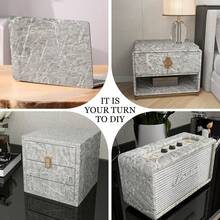 1 pieza Papel pintado impermeable y antióleo con diseño de mármol gris para decorar cocina, baño y muebles del hogar, adhesivo brillante, rodillo de papel pintado con patrón de mármol para renovar