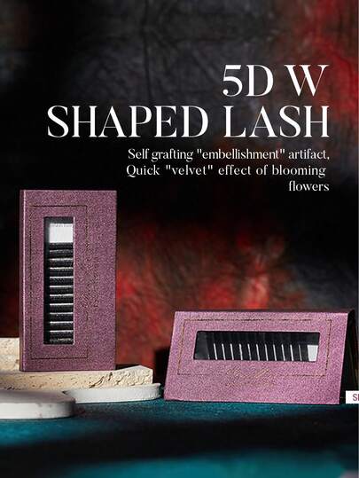  Extensiones de pestañas en forma de W DeceMars 5D de 6-15 mm, rizado C D Dd, 0.07 mm, pestañas postizas negras de 12 filas en una bandeja, racimos de pestañas, pestañas individuales, pestañas, pestañas postizas