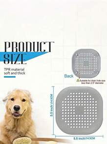 Square Anti-Clogging Drain Cover, Plastic Fine Mesh Drain Filter For Kitchen & Bathroom, Drain Cover, Sealing Cover, Drain Stopper, Anti-Hair Drain Cover, Bathroom Drain Back To School