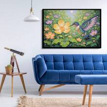 1000/500 pezzi Scatola regalo puzzle per adulti (70x50 cm), puzzle con colibrì e fiori, materiale resistente ai graffi. Adatto per decorare stanza o ufficio. Ideale per decorazioni per feste di compleanno, omaggi per la casa nuova, festa del papà, porta divertimento e piacere decorativo per appassionati di fai-da-te e decorazione della casa.
