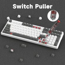 ATTACK SHARK*MAMBASNAKE 2-In-1 Keycap Switch Puller Tool For Hot Swappable Mechanical Keyboard, 304 Stainless Steel MX Keys Remover Kit For DIY Custom Gaming Keyboard