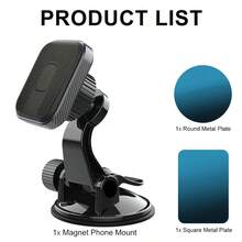 2025 Nowy automatyczny obrotowy magnetyczny uchwyt samochodowy na telefon - super mocny magnetyczny ssący otwór wentylacyjny/deska rozdzielcza podwójnego zastosowania, 360° swobodny obrót składana konstrukcja, blokowanie jednym kliknięciem uniwersalny dla wszystkich smartfonów - Głęboka Kosmiczna Czerń - Zobacz 16
