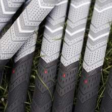 10 piezas de mangos de palos de golf multicolor - estándar y de tamaño medio, con mayor control y comodidad gracias al hilo de cáñamo, material de goma para todo tipo de clima - Negro - Ver 3