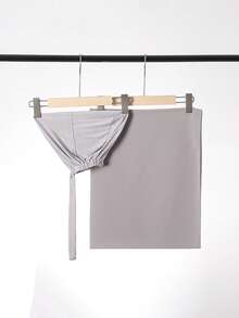 2件65*180厘米女士纯色肩带帽+纯色雪纺长围巾披肩和围巾毯子颈巾。柔软、轻盈、舒适、多功能，大码超大码男女通用晚礼服派对办公室婚礼晚礼服户外旅行礼物