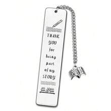 1pc New Book Design Stainless Steel Bookmark, Suitable As Teacher's Day, Graduation Season Gift For Teachers And Students Bag Charms Car Accessories Friend Sister Gift Ideas