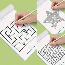1本蒙特梭利迷宫游戏书，专注于训练迷宫游戏，生日礼物，圣诞节，圣诞节礼物，新年礼物，圣诞节礼物，新年礼物，学校用品，学校必需品，返校用品，返校用品，万圣节