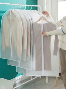 1/5 pezzi (4 misure disponibili) Buste portaabiti richiudibili con cerniera, custodia per abiti, borsa di stoccaggio a prova di polvere e impermeabile per cappotti, giacche, camera da letto, bagno, camera universitaria