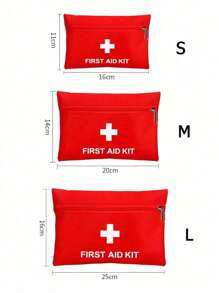 Portable First Aid Kit, Suitable For Home, Outdoor Emergencies, Camping And Hiking Survival, Medical Emergency Kits Organizer Outdoor Household Medicine Pill Storage Bag, No Medicines Or Other Materials Are Included