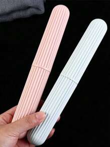 8/7/5/4/2/1pc Travel Toothbrush Case, Toothbrush Outdoor Storage Box, Travel Toiletries Storage, Storage Dust Box, Bathroom Accessories, Toiletries Tools, Beach Travel Essentials, Holiday Essentials School Supplies Travel Essentials Women's College Dormitory Travel Accessories Vacation Summer Back To School