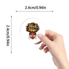500Pcs Black Sticker Roll Motivational Stickers Encouraging Stickers Inspirational Stickers Positive Stickers Vinyl Waterproof Stickers Aesthetic Laptop Sticker Pack Skateboard Stickers Water Bottle Stickers Notebook Stickers