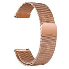 CTPOR 1 pezzo Cinturino a catena milanese compatibile con Samsung Galaxy Watch 6 5 4 Classic da 20MM 22MM 18MM, bracciale in metallo, Amazfit Bip 5/Bip3 Pro/Balance/GTS/GTR 4-3-2, colori alla moda rosa argento e nero, adattabile a uomo e donna, scorte sufficienti per la all'ingrosso