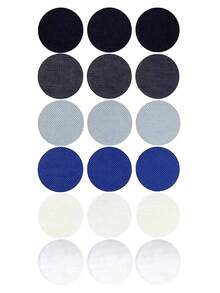 6 Self-Adhesive Shoe Repair Patches. Repairs Damaged Uppers, Holes In Linings, And Reinforces Worn Heels On Athletic Shoes. Against Tears And Abrasions. Useful For Back-To-School Wear. - Multicolor - View 1