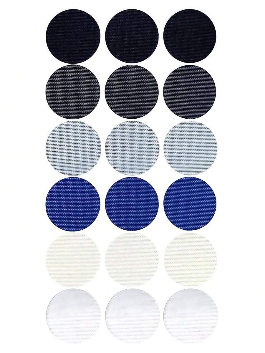 6 Self-Adhesive Shoe Repair Patches. Repairs Damaged Uppers, Holes In Linings, And Reinforces Worn Heels On Athletic Shoes. Against Tears And Abrasions. Useful For Back-To-School Wear. - Multicolor - View 1